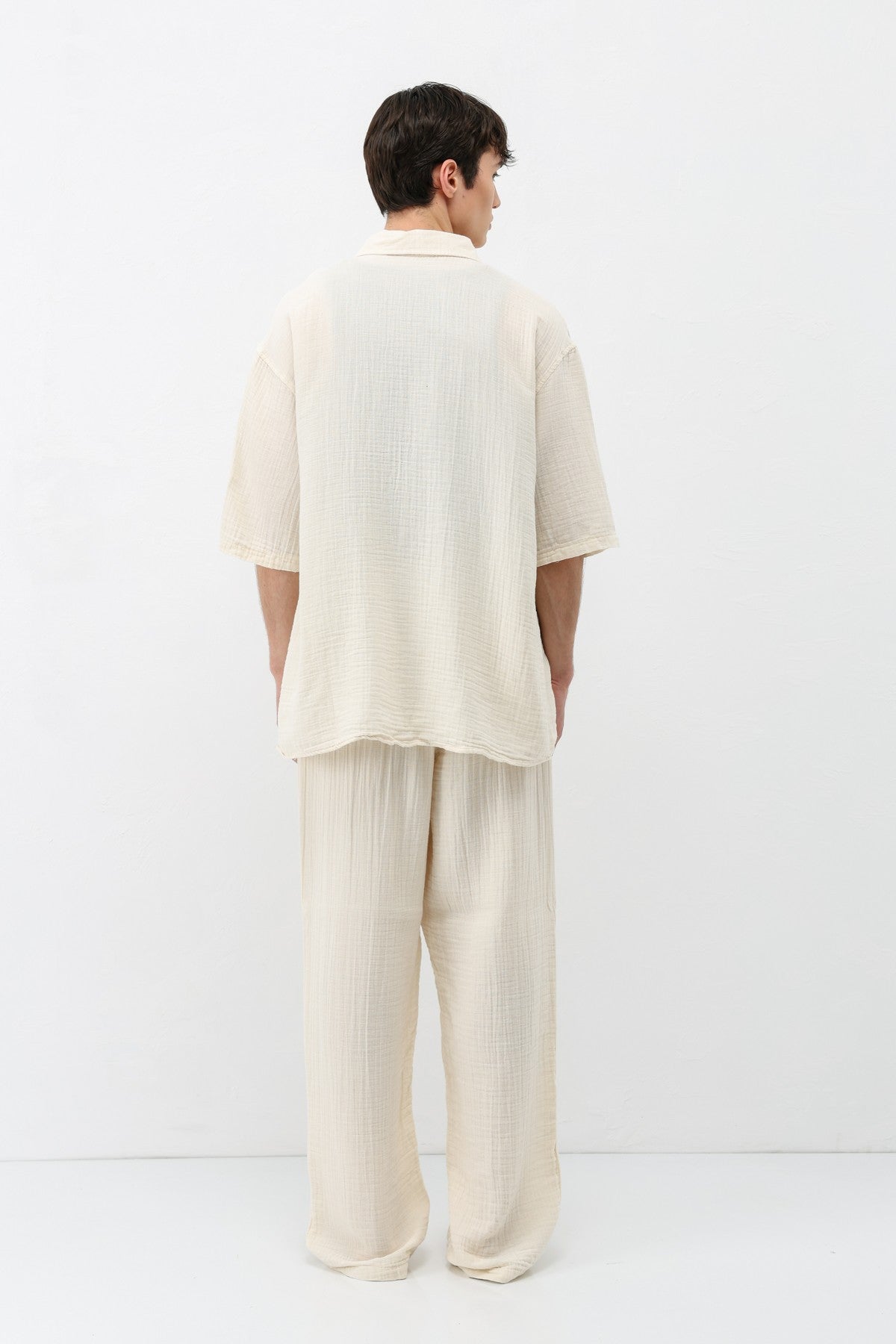 Muslin Fabric, Relaxed Fit Linen Set