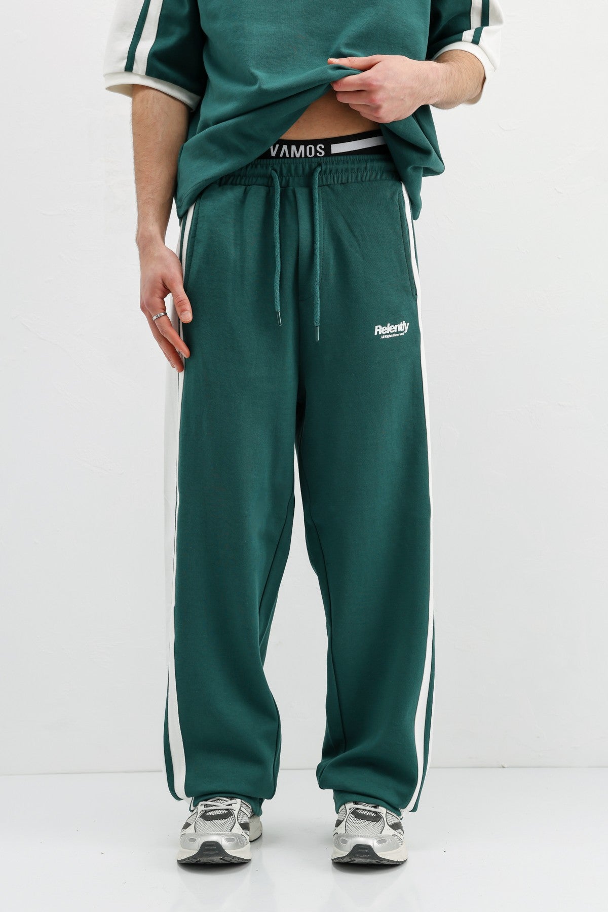 Oversized Printed Sweatsuit Set