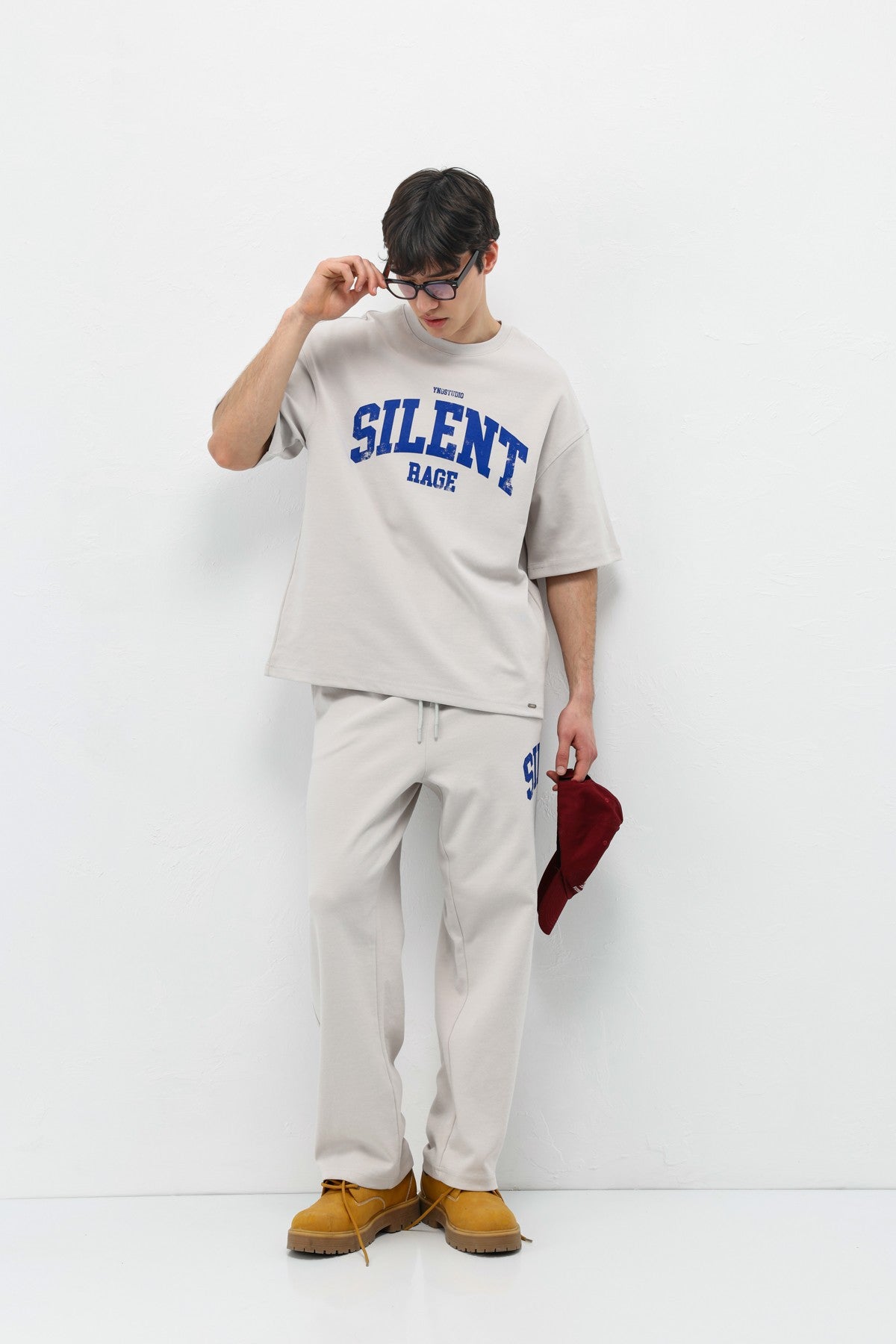Oversized Printed Sweatsuit Set V90-27