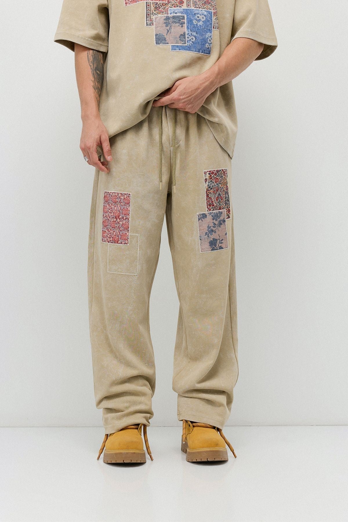 Oversized Printed Sweatsuit Set