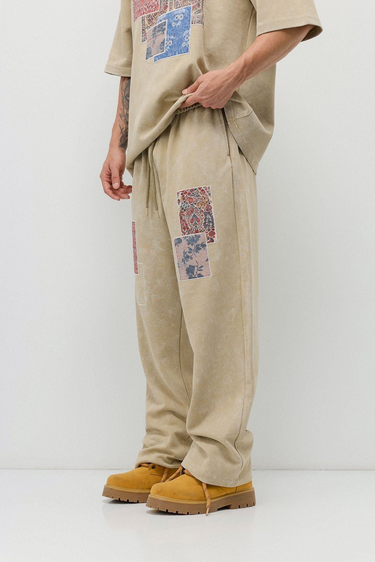 Oversized Printed Sweatsuit Set