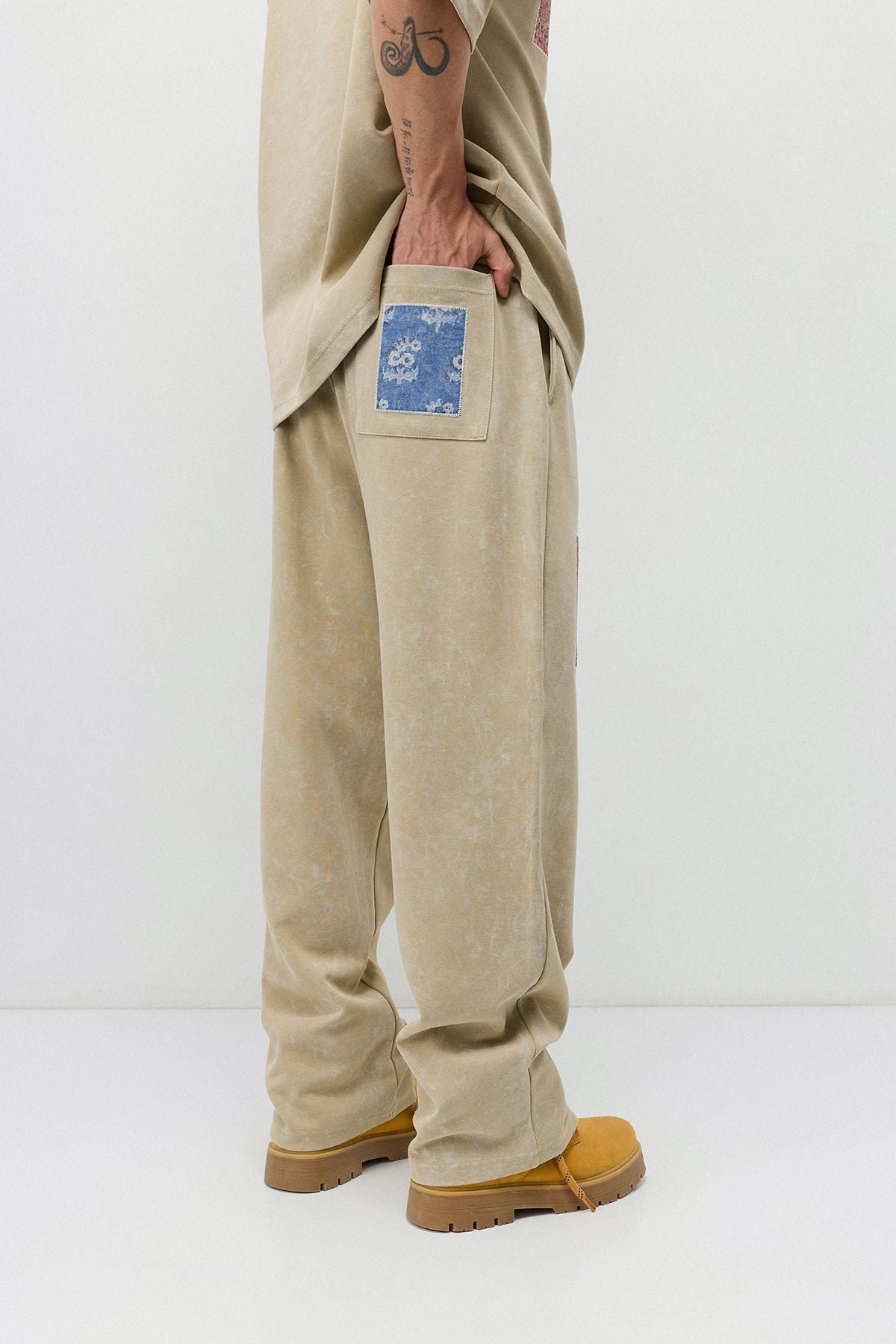 Oversized Printed Sweatsuit Set