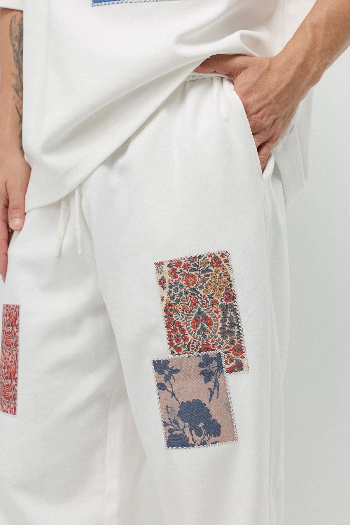 Oversized Printed Sweatsuit Set