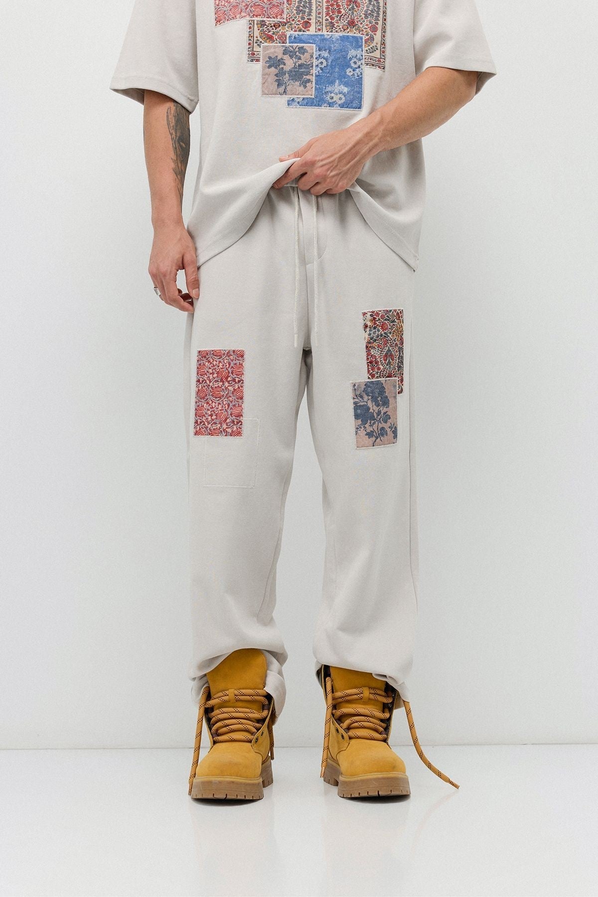 Oversized Printed Sweatsuit Set