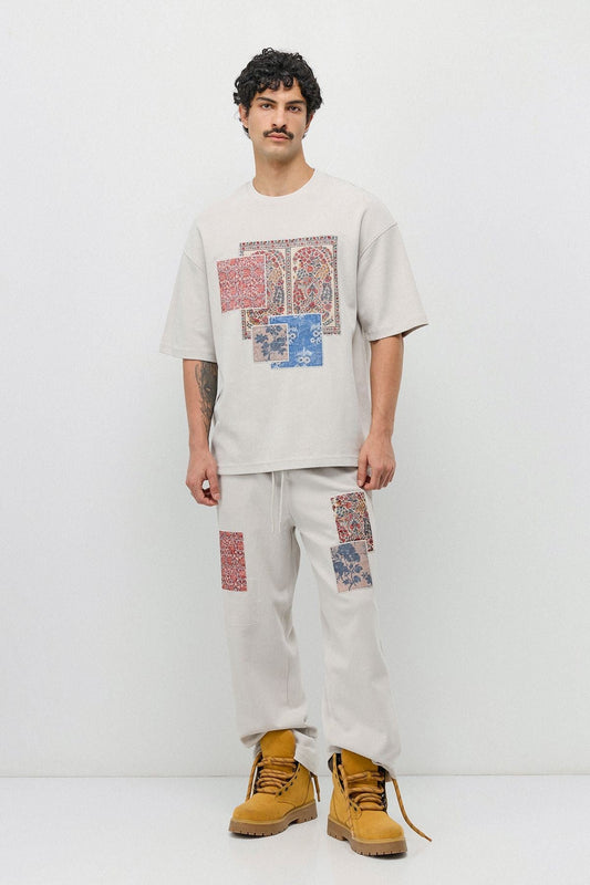 Oversized Printed Sweatsuit Set