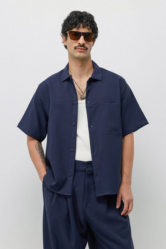 Relaxed-Fit Oversized Shirt and Pants Set