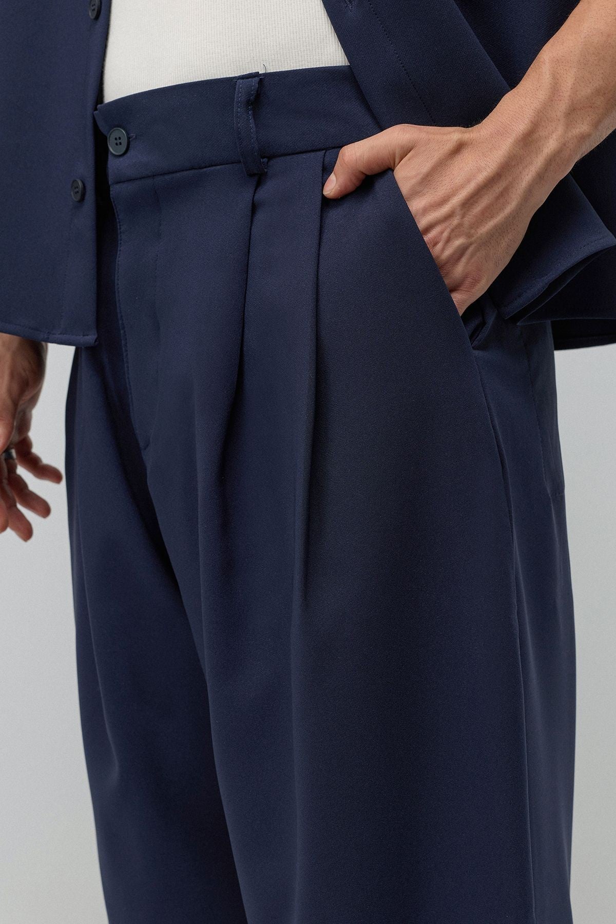 Relaxed-Fit Oversized Shirt and Pants Set