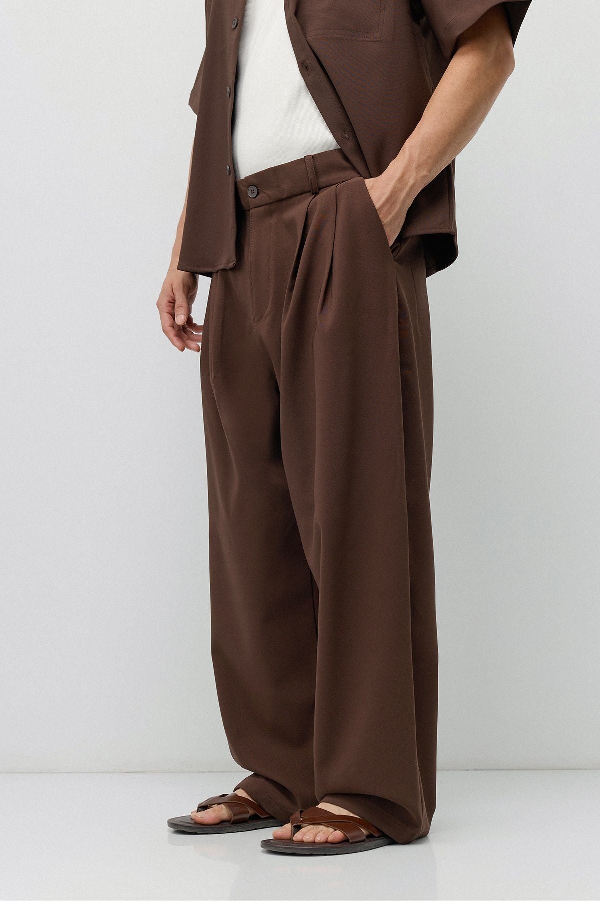 Relaxed-Fit Oversized Shirt and Pants Set