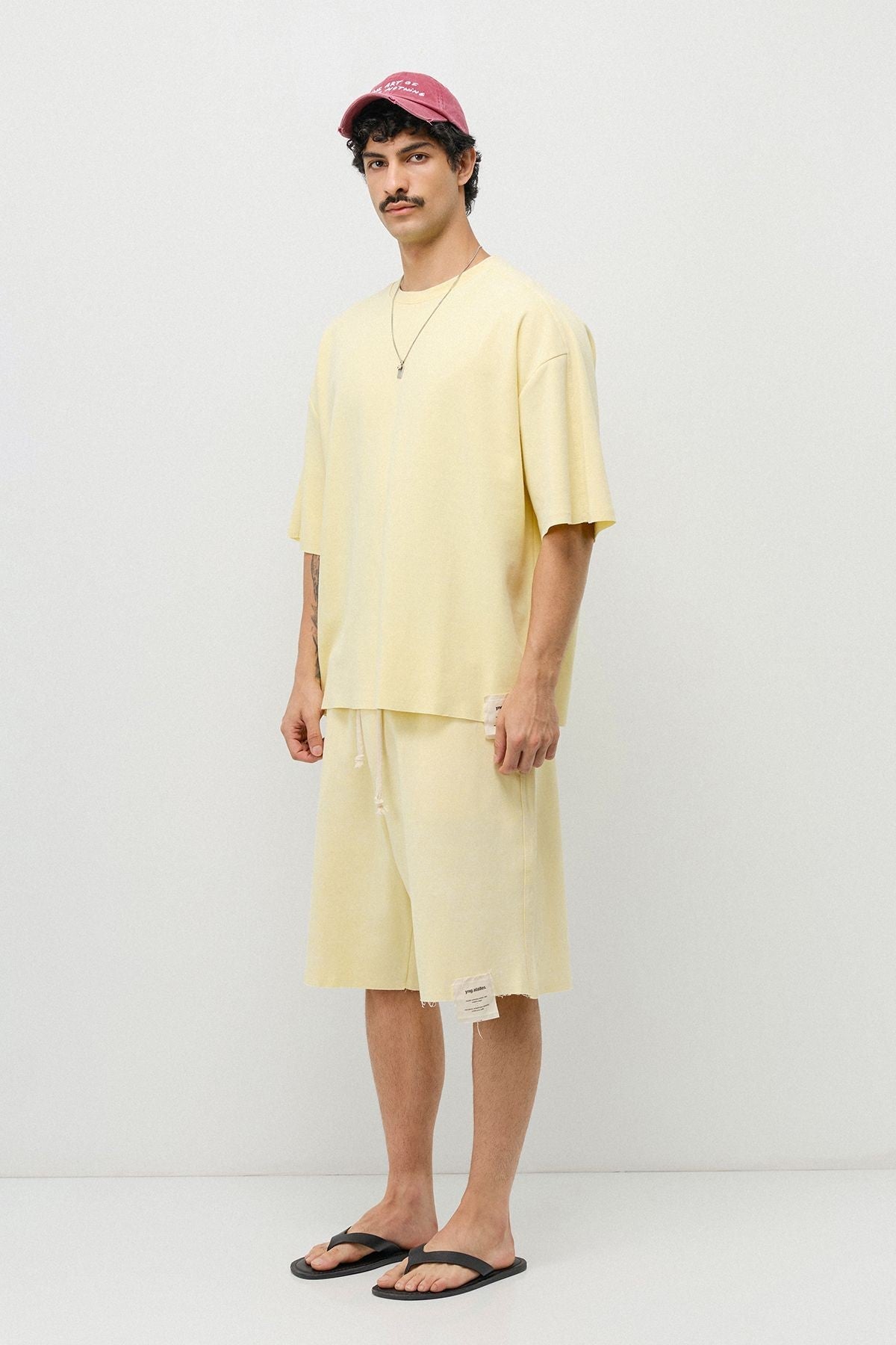 Oversized T-Shirt and Shorts Set (Pre-Washed)