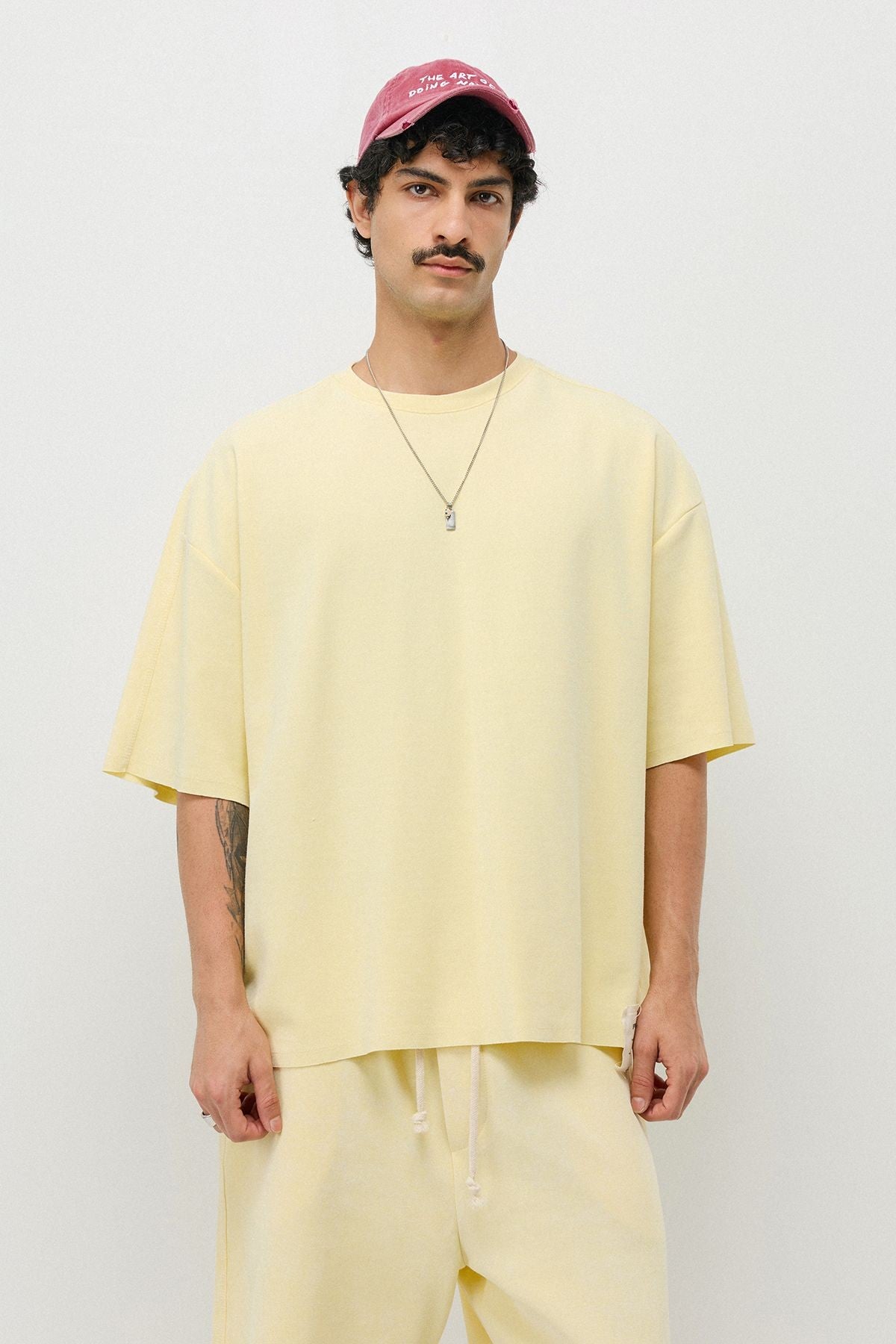 Oversized T-Shirt and Shorts Set (Pre-Washed)