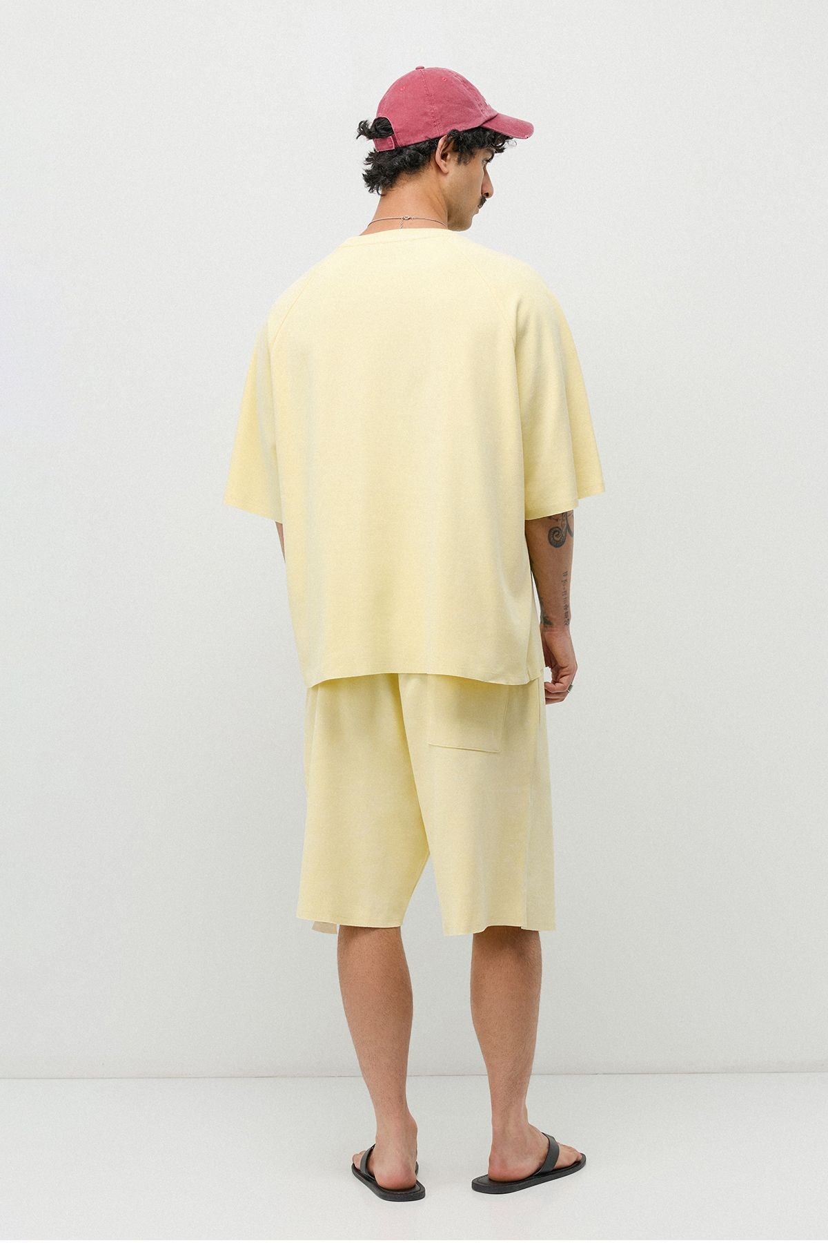 Oversized T-Shirt and Shorts Set (Pre-Washed)