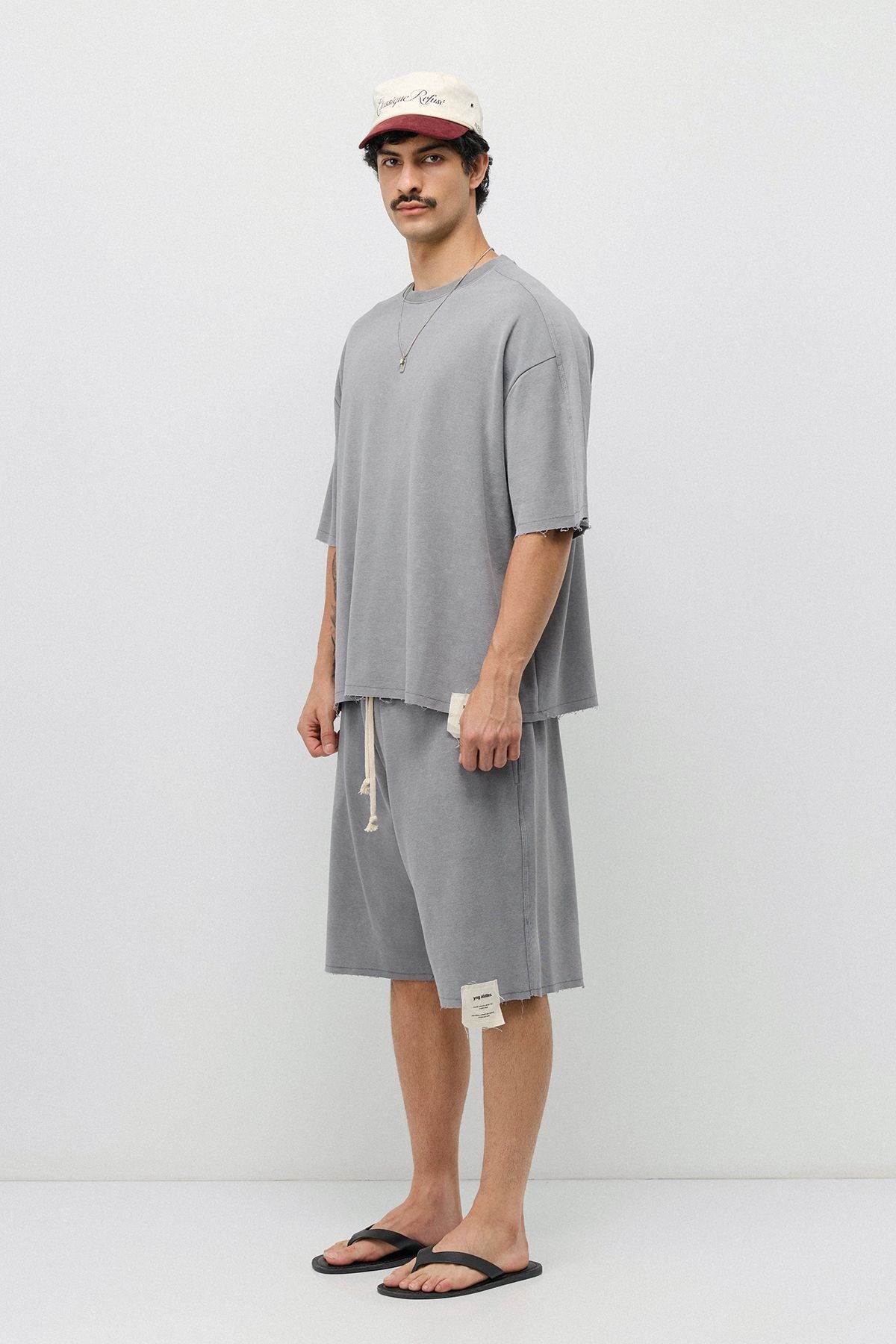 Oversized T-Shirt and Shorts Set (Pre-Washed)