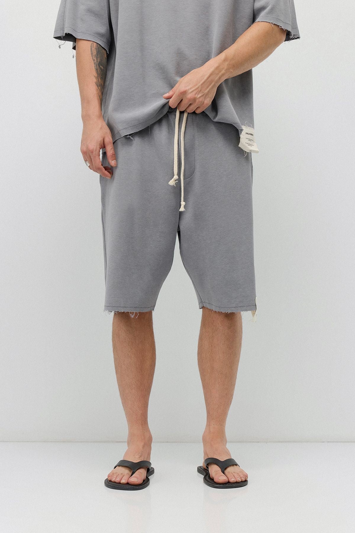 Oversized T-Shirt and Shorts Set (Pre-Washed)