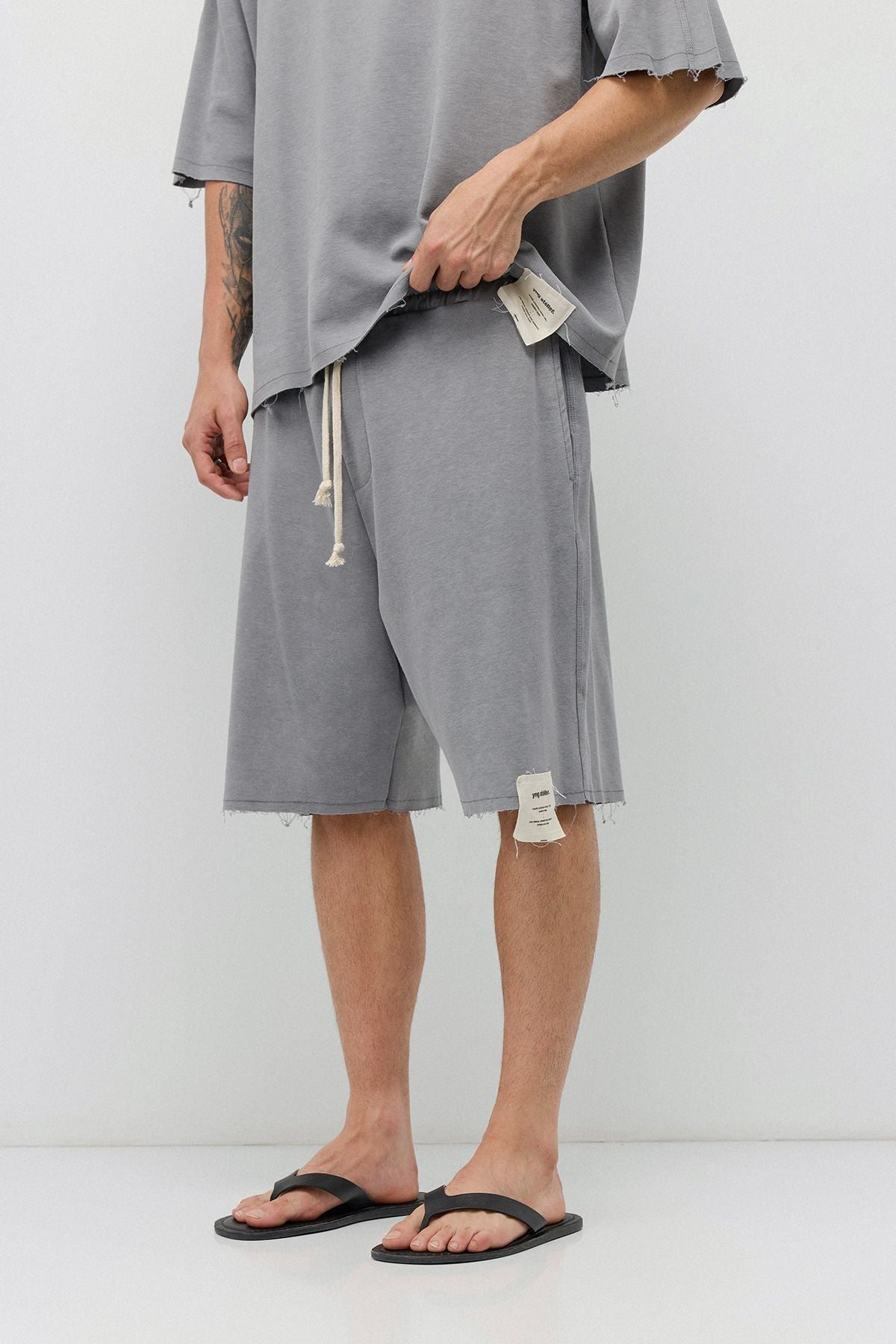 Oversized T-Shirt and Shorts Set (Pre-Washed)