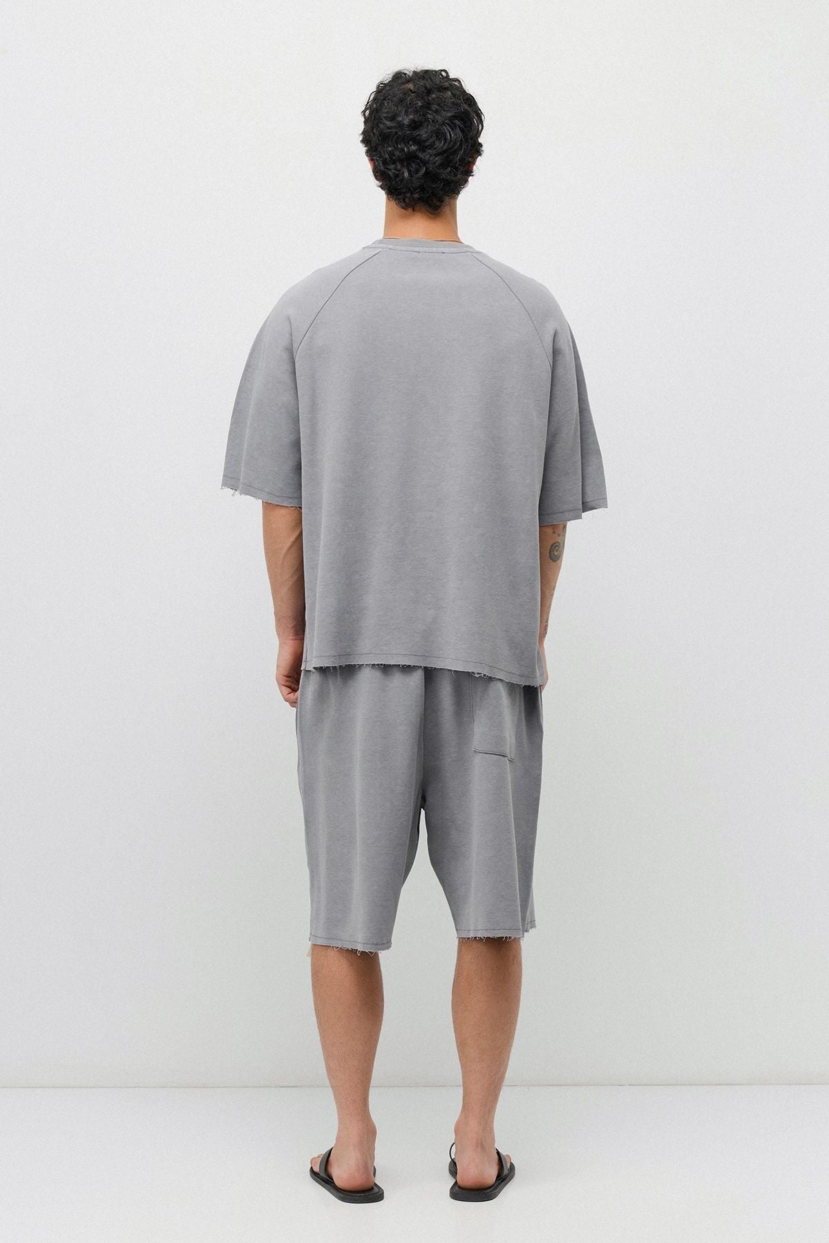 Oversized T-Shirt and Shorts Set (Pre-Washed)