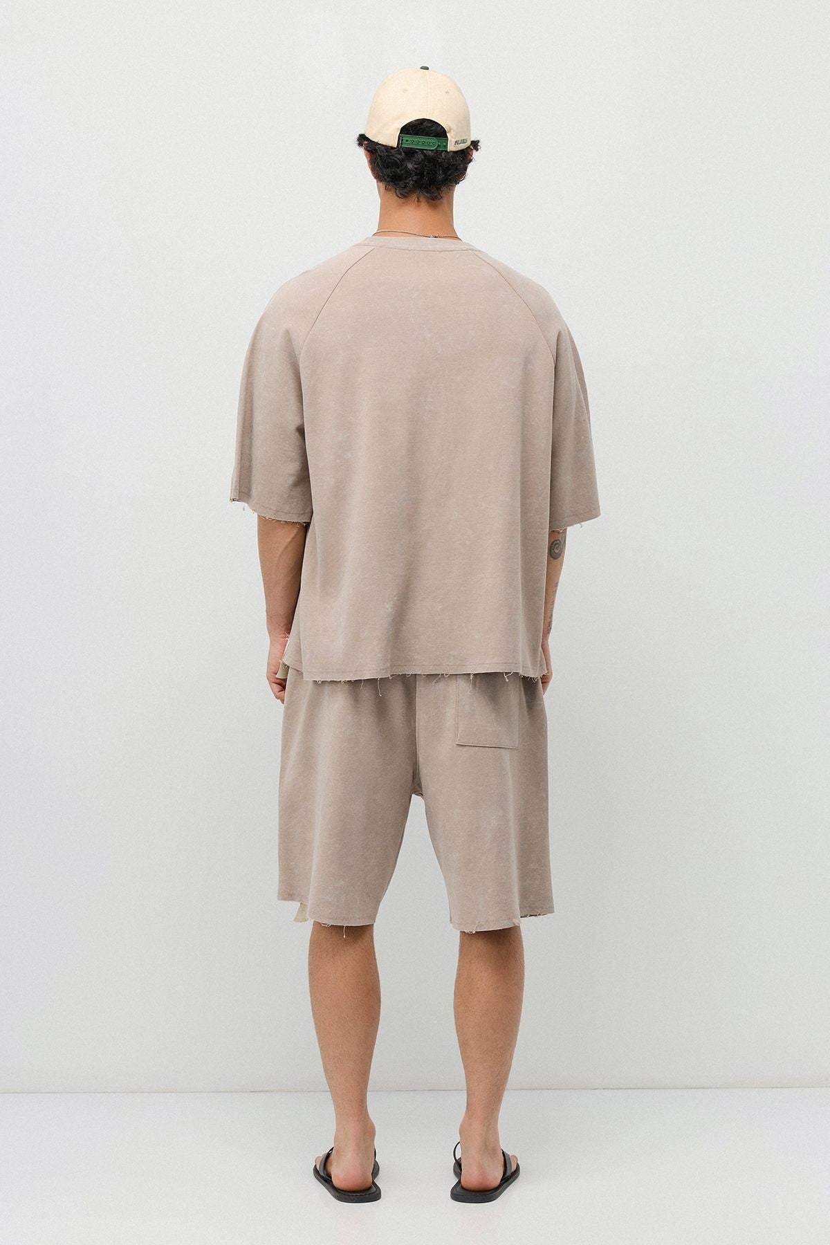 Oversized T-Shirt and Shorts Set (Pre-Washed)
