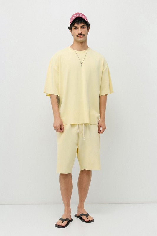 Oversized T-Shirt and Shorts Set (Pre-Washed)