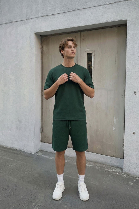 Oversized T-Shirt with Ribbed Hem