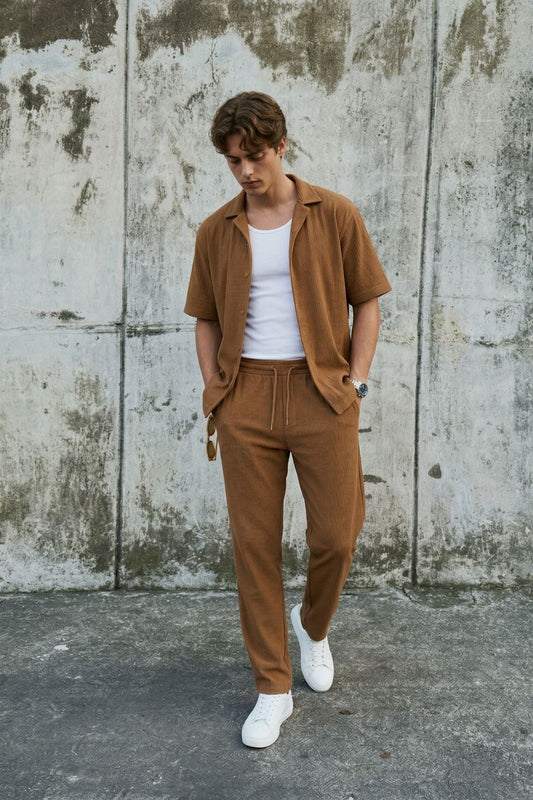 Drawstring Baggy-Fit Pants